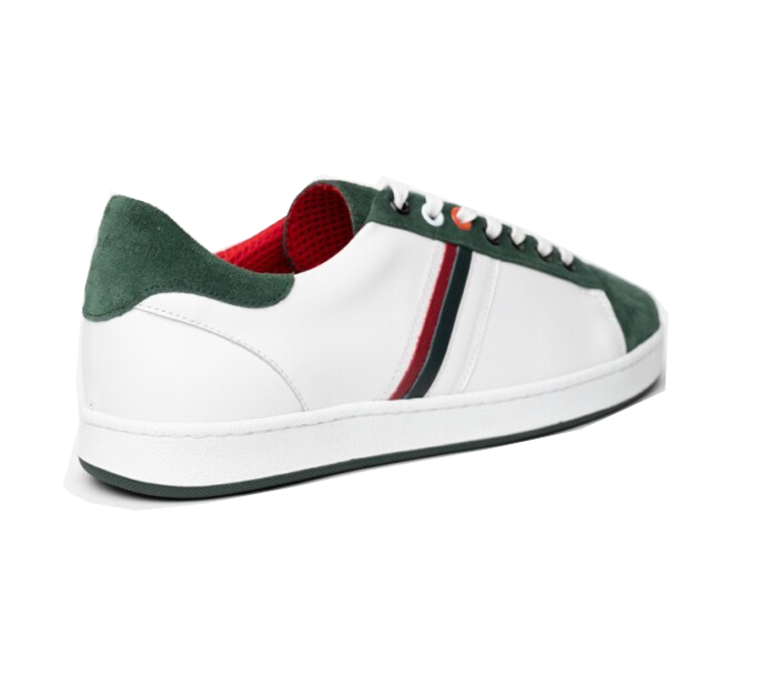 Roma Cuir Blanc Vert