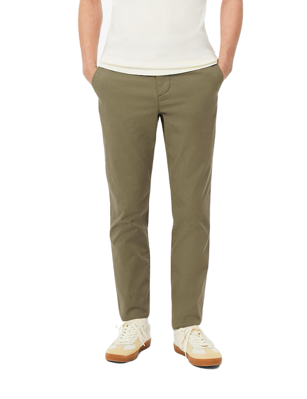 Pantalon Chino Slim Coton Stretch Kaki