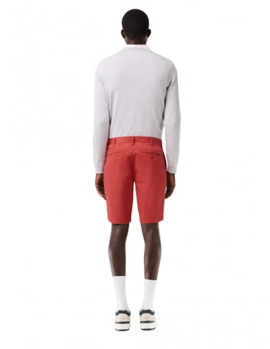 Bermuda Coton Stretch Corail