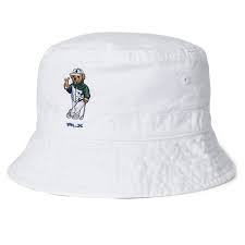 BEAR HAT BUCKET WHITE