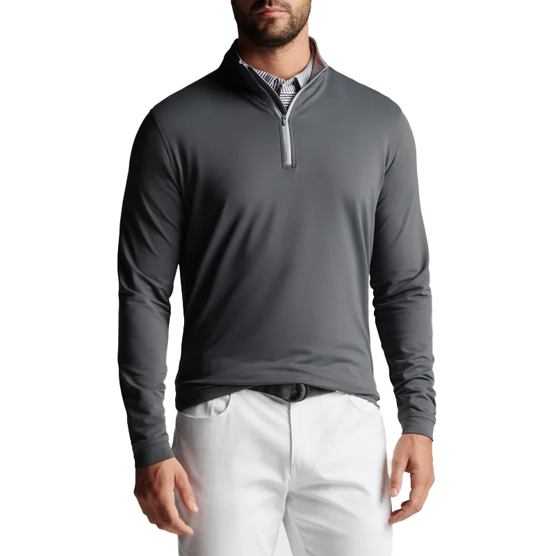 Perth Performance Quarter-Zip Navy Gris foncé