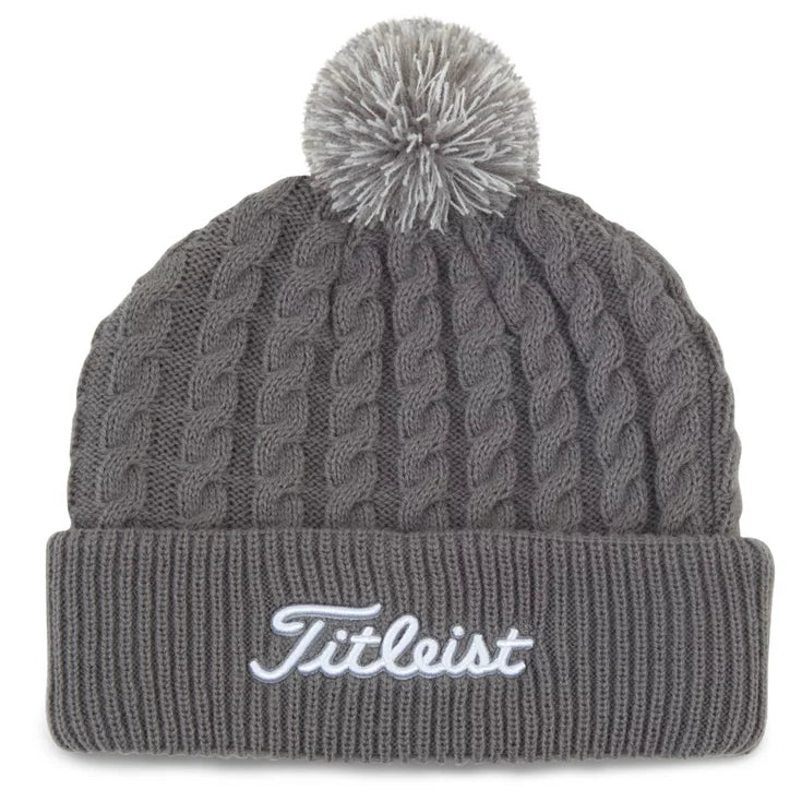 BONNET POMPOM GRIS