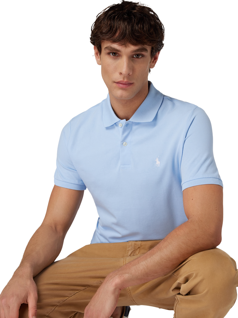 Polo Tailored Fit Performance Bleu ciel