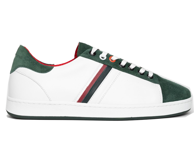 Roma Cuir Blanc Vert