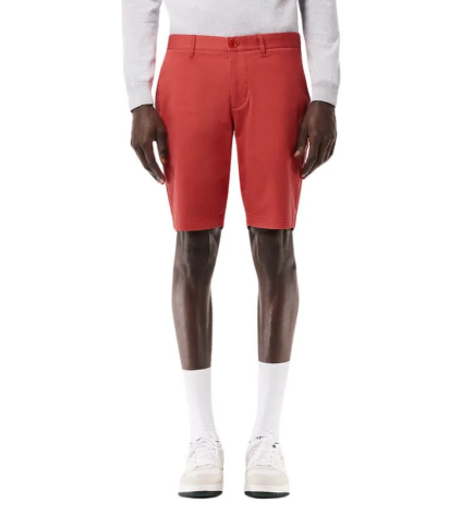 Bermuda Coton Stretch Corail