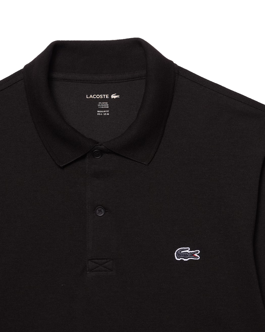 Polo regular fit manches longues en coton mélangé