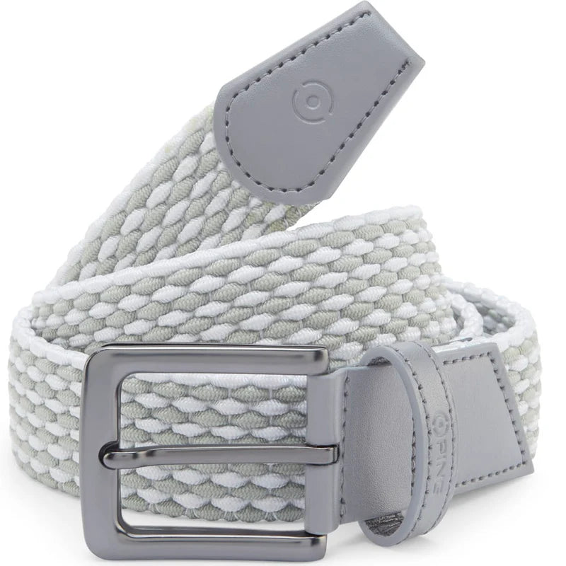 STRETCH BELT GREY/WHITE
