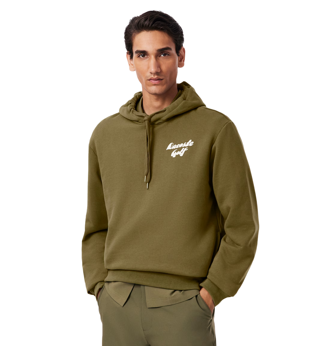 Sweatshirt à capuche Golf molleton imprimé Kaki