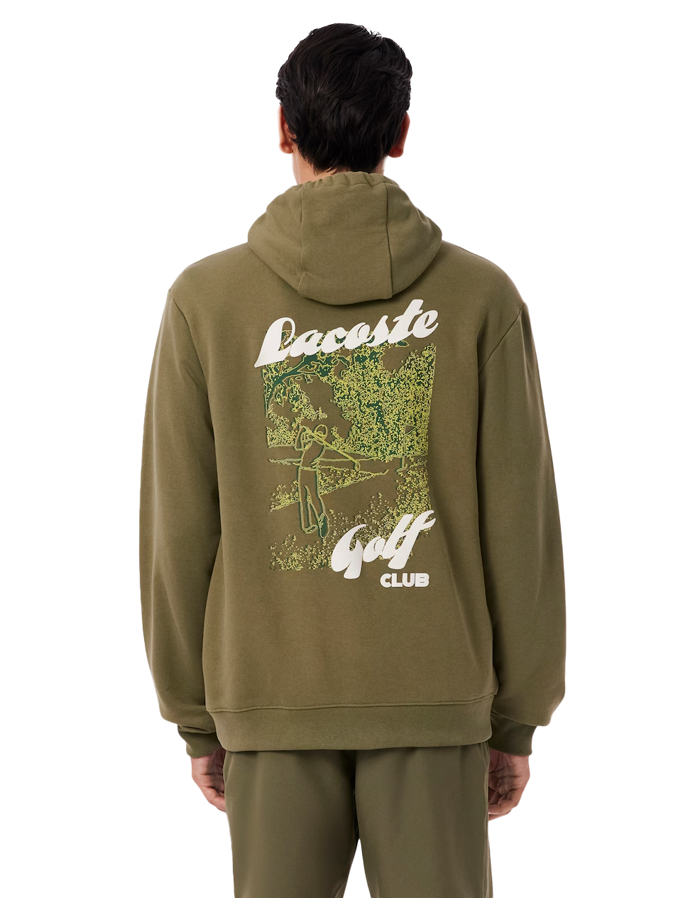 Sweatshirt à capuche Golf molleton imprimé Kaki