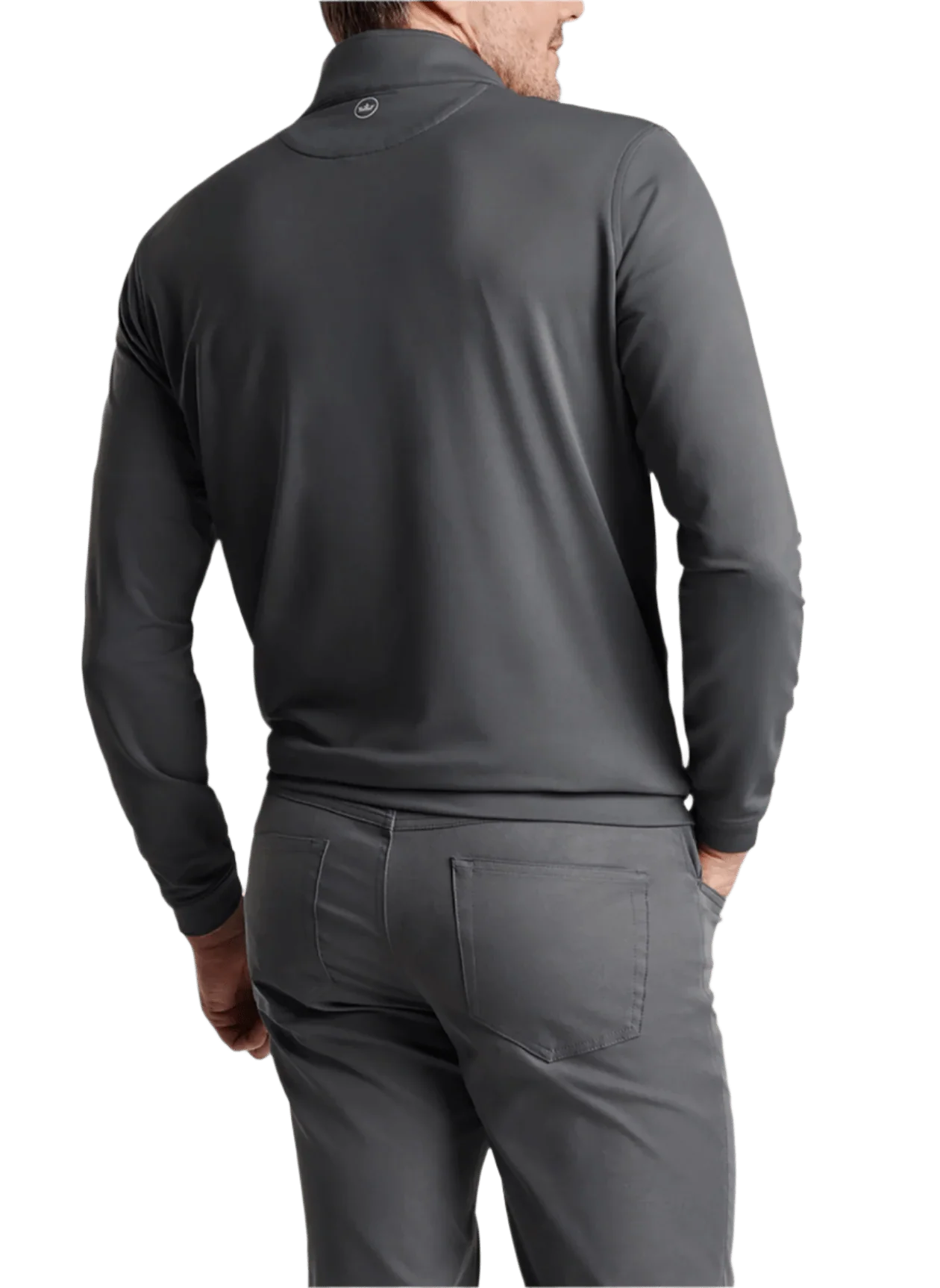 Perth Performance Quarter-Zip Navy Gris foncé