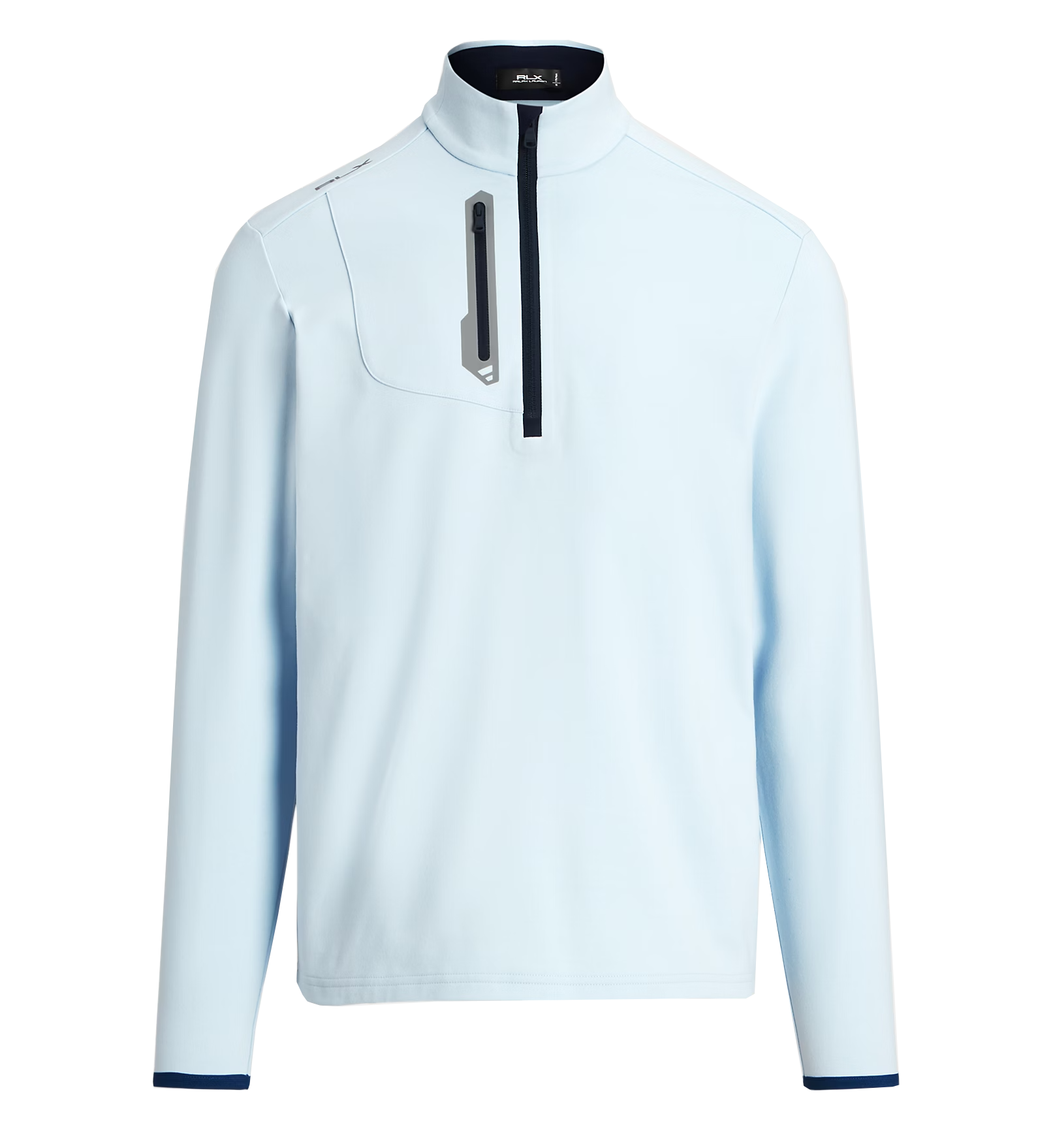 Luxury Jersey Half Zip Ceramic Bleu Ciel